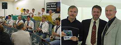 (li) Die Bigband Mils (re) Ing. Klaus Zanger, Alexander Ingenhaeff-Berenkamp  und Dr. Heinz Wölken  